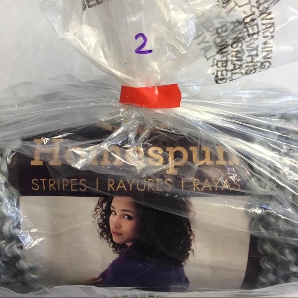 NWT Lion Brand Homespun Yarn Beachside Stripes 225 - Picture 4 of 5